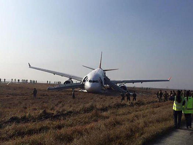 Turkish Airlines Plane Crash Lands in Nepal