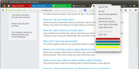 Sidebery Tabs
